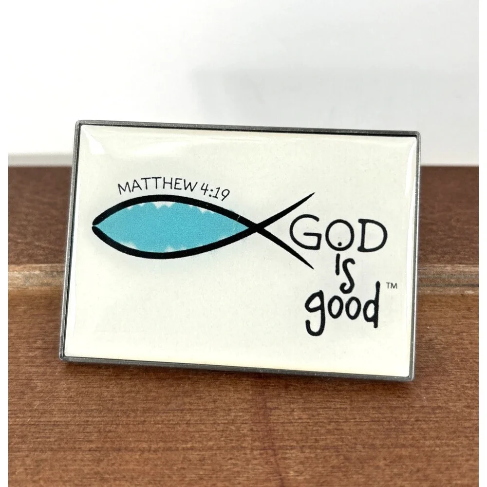 Vintage‎ Matthew 4:19 God Is Good Christian Fish 2.5